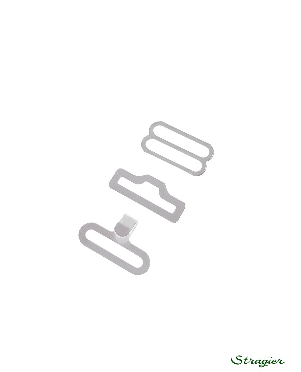 Attaches Noeuds Papillons - Attaches et Passant - Argent - 15 mm