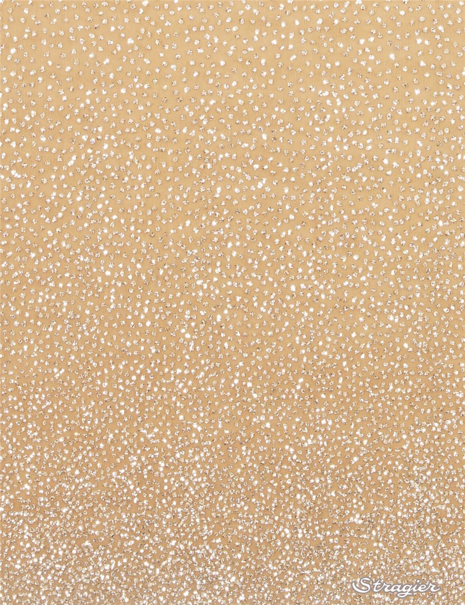 Tulle fin incrusté de micro Paillettes - Progressif - Nude-Platine 