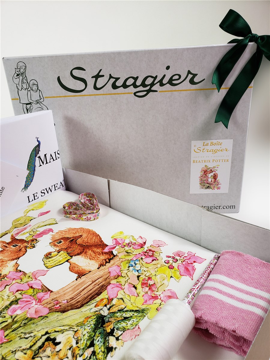 Boîte -Cousez votre Sweat inspiré de l'oeuvre de - Beatrix Potter - Nutkin -  - Femme du 48 au 56 