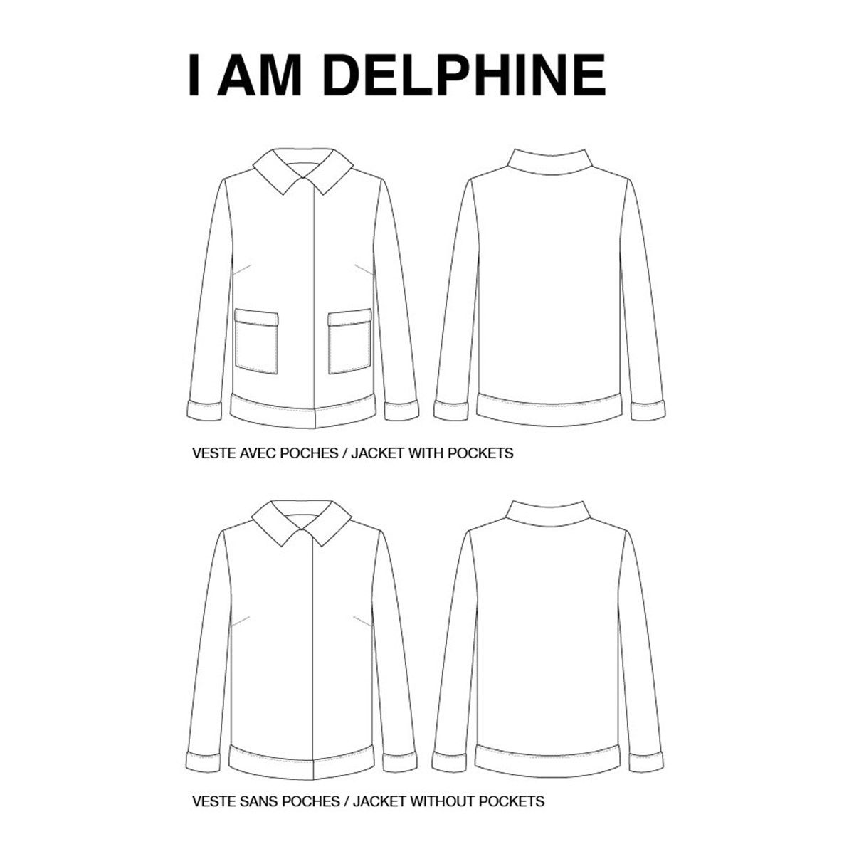 Patron I'AM - Veste Delphine -  