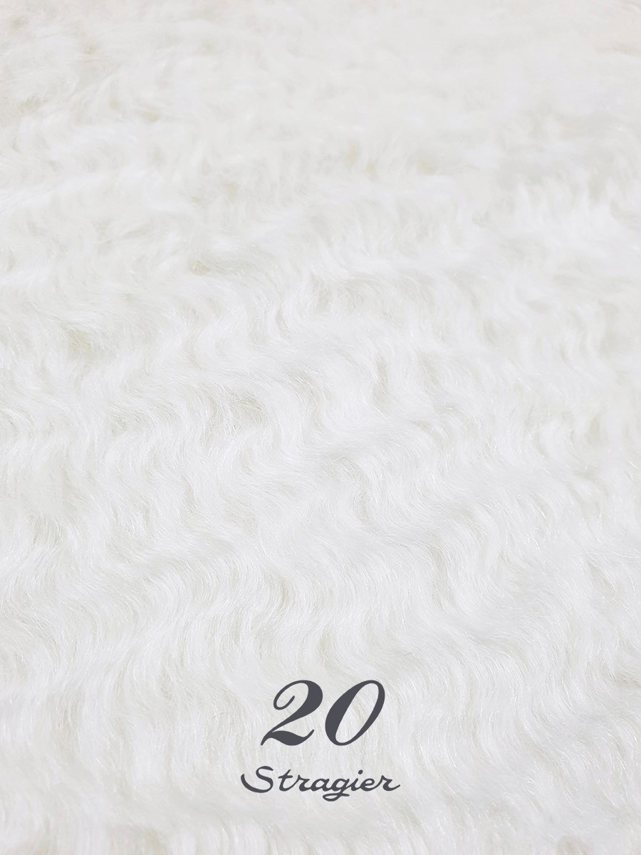 Fourrure Imitation - MOHAIR - Waves 15mm - Ivoire Stragier
