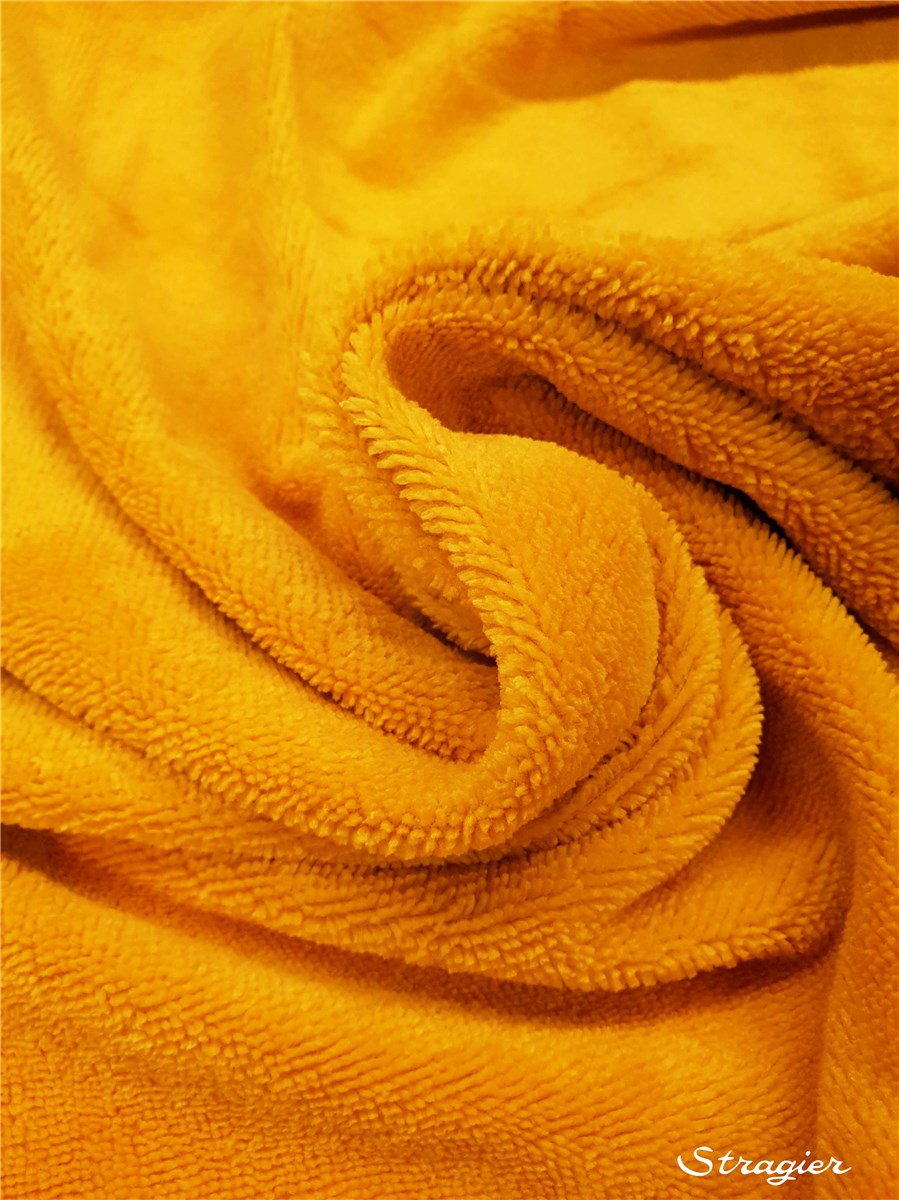 Eponge Velours - Coton & Bambou - uni - Jaune Soleil 