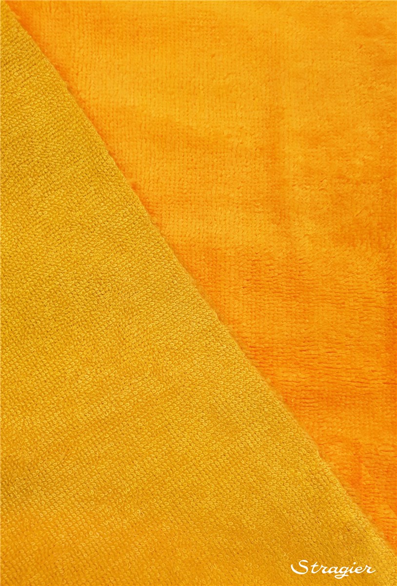 Eponge Velours - Coton & Bambou - uni - Jaune Soleil