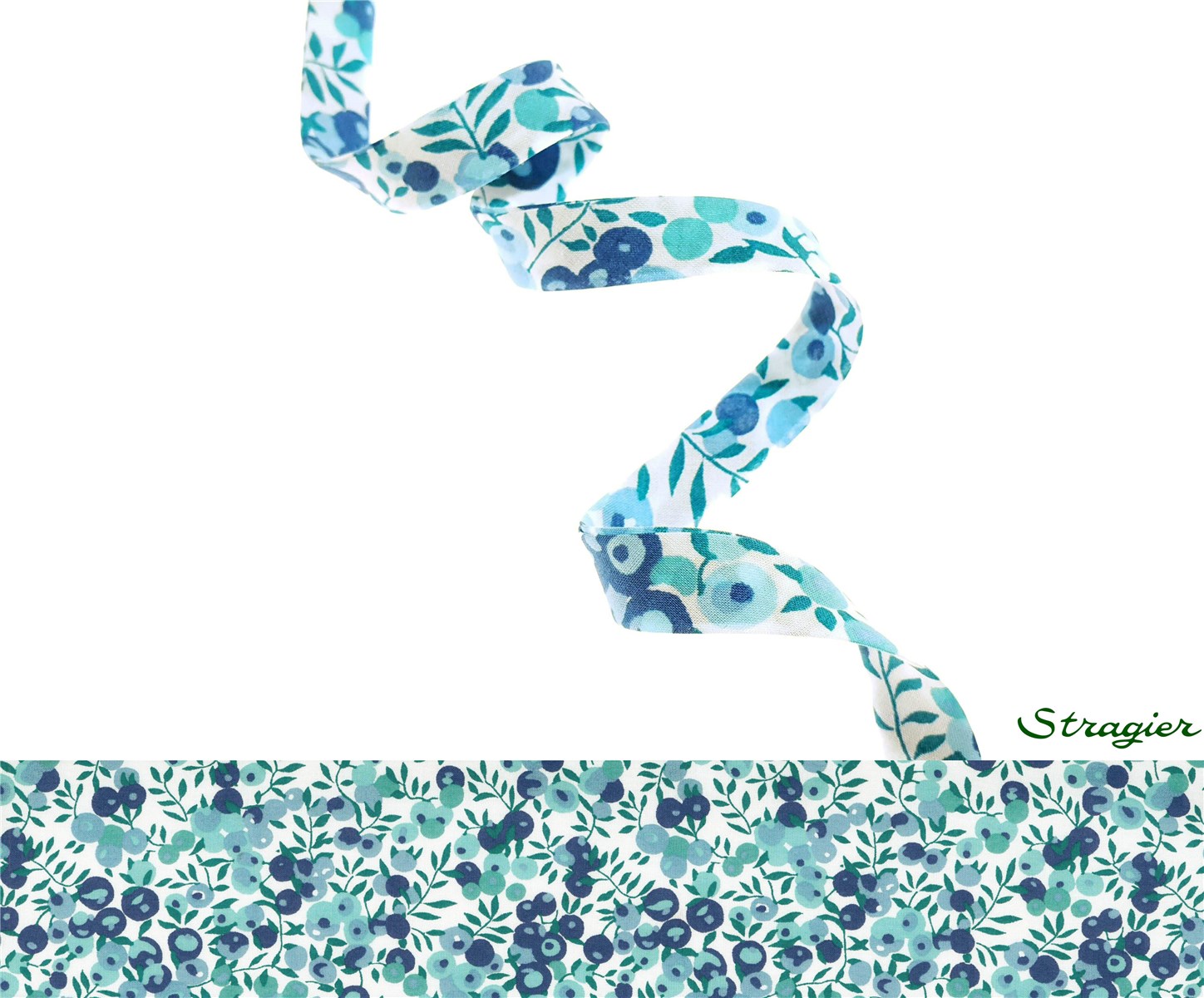 Biais Liberty - 9009 Wiltshire - Blue Crystal - 10 mm