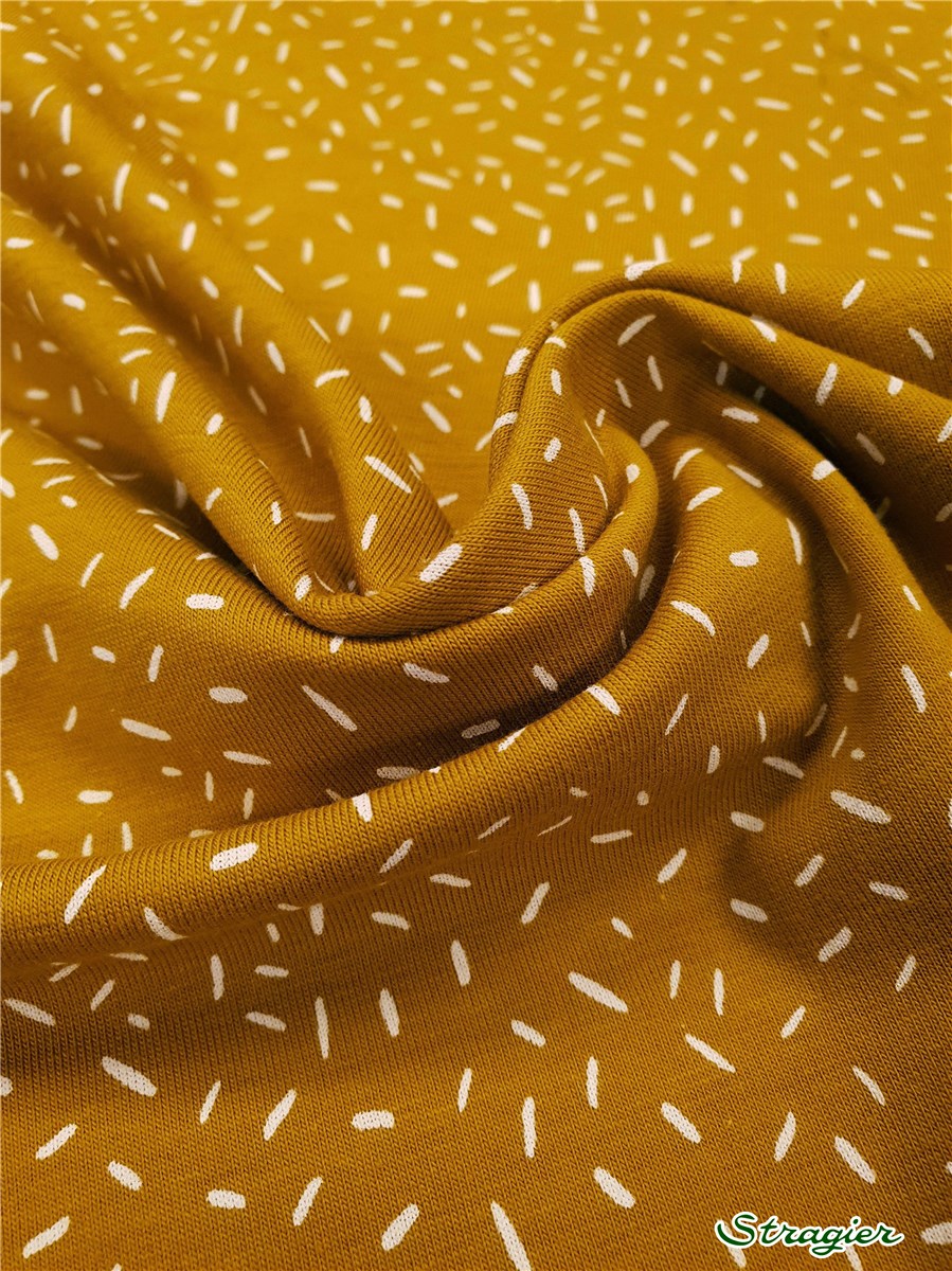Jersey Coton stretch - Pilia - Moutarde 
