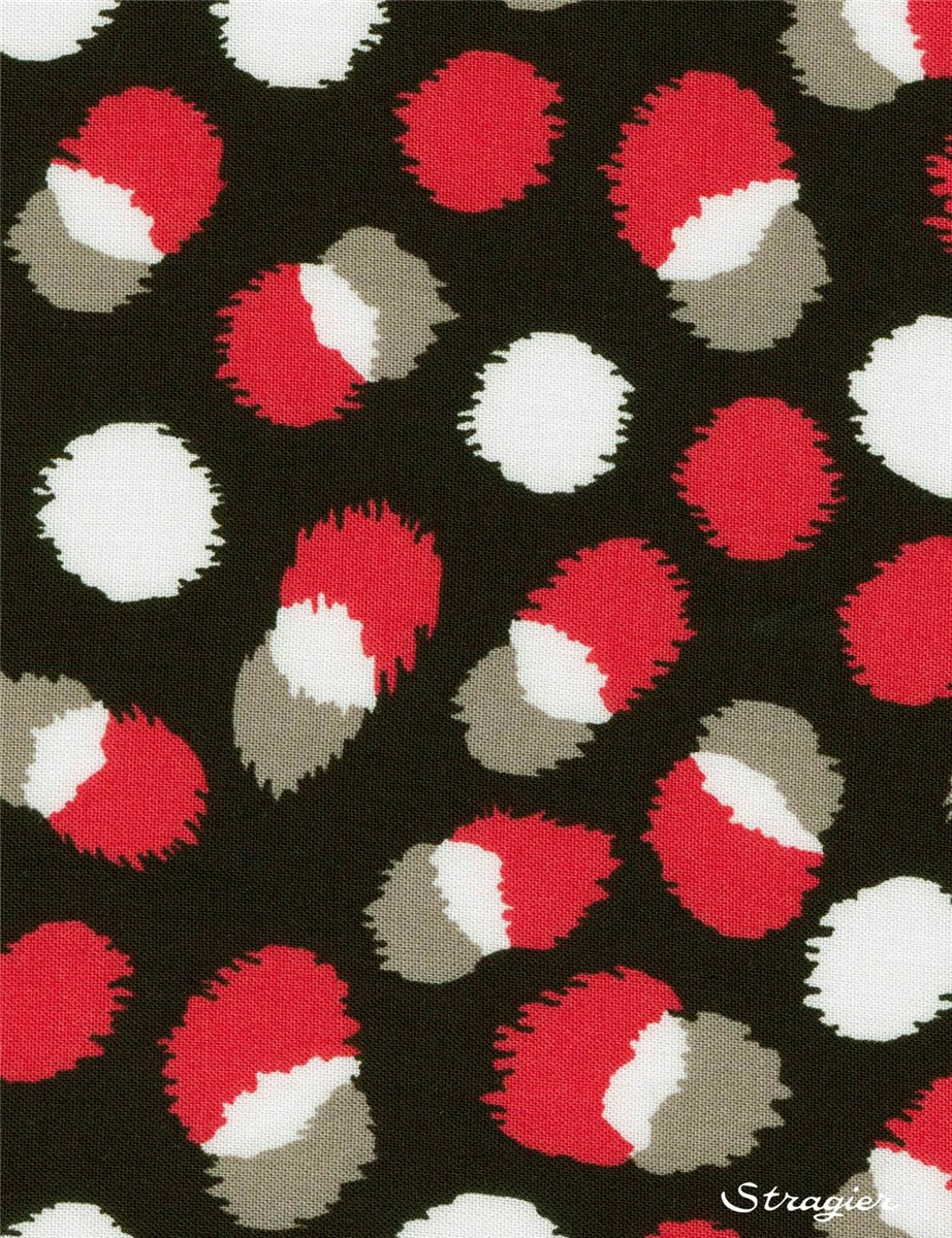 Viscose - Elisa - Corail-Noir