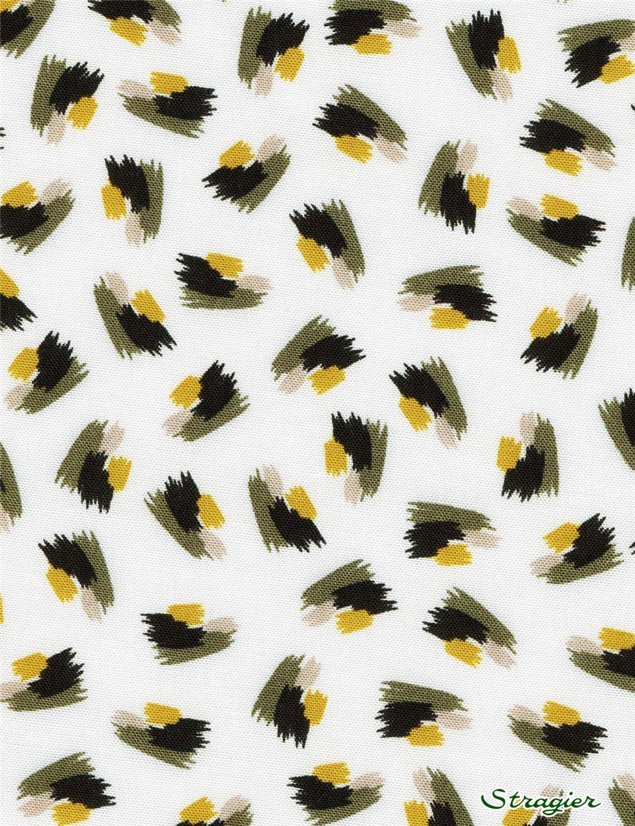 Viscose - Céline - Moutarde-Galet 