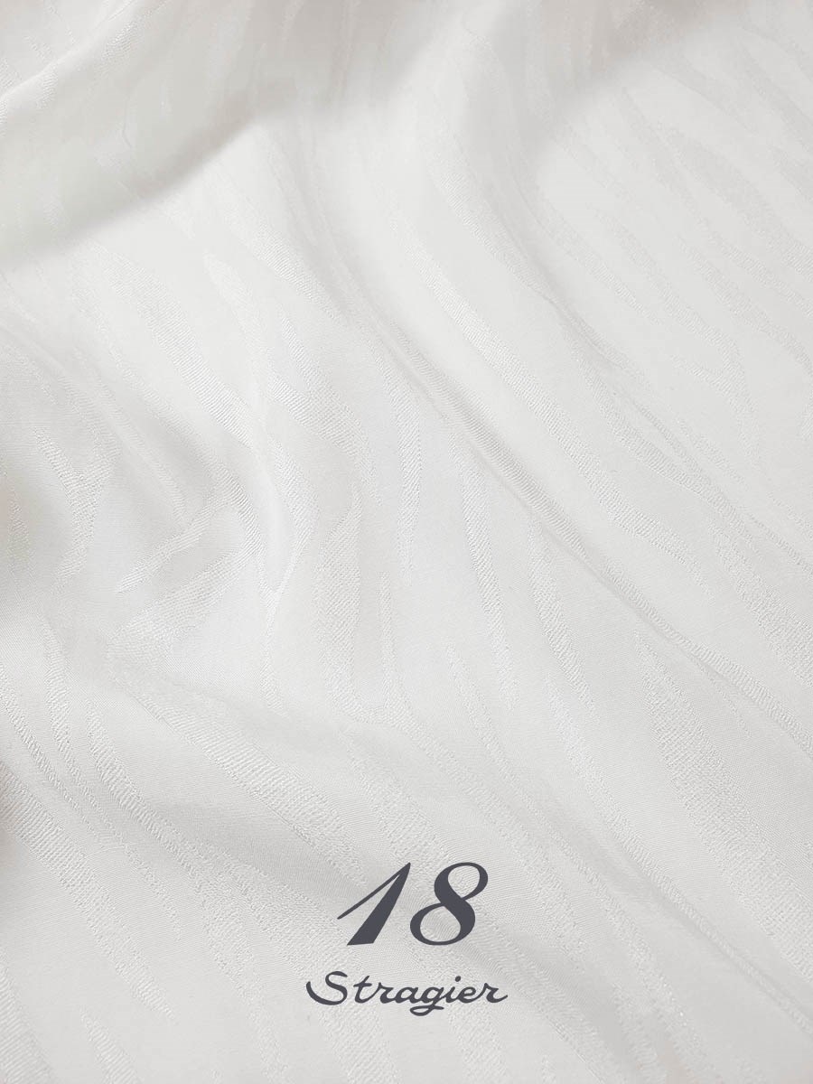 Jacquard souple Viscose - Thigmo - Ivoire clair Stragier 