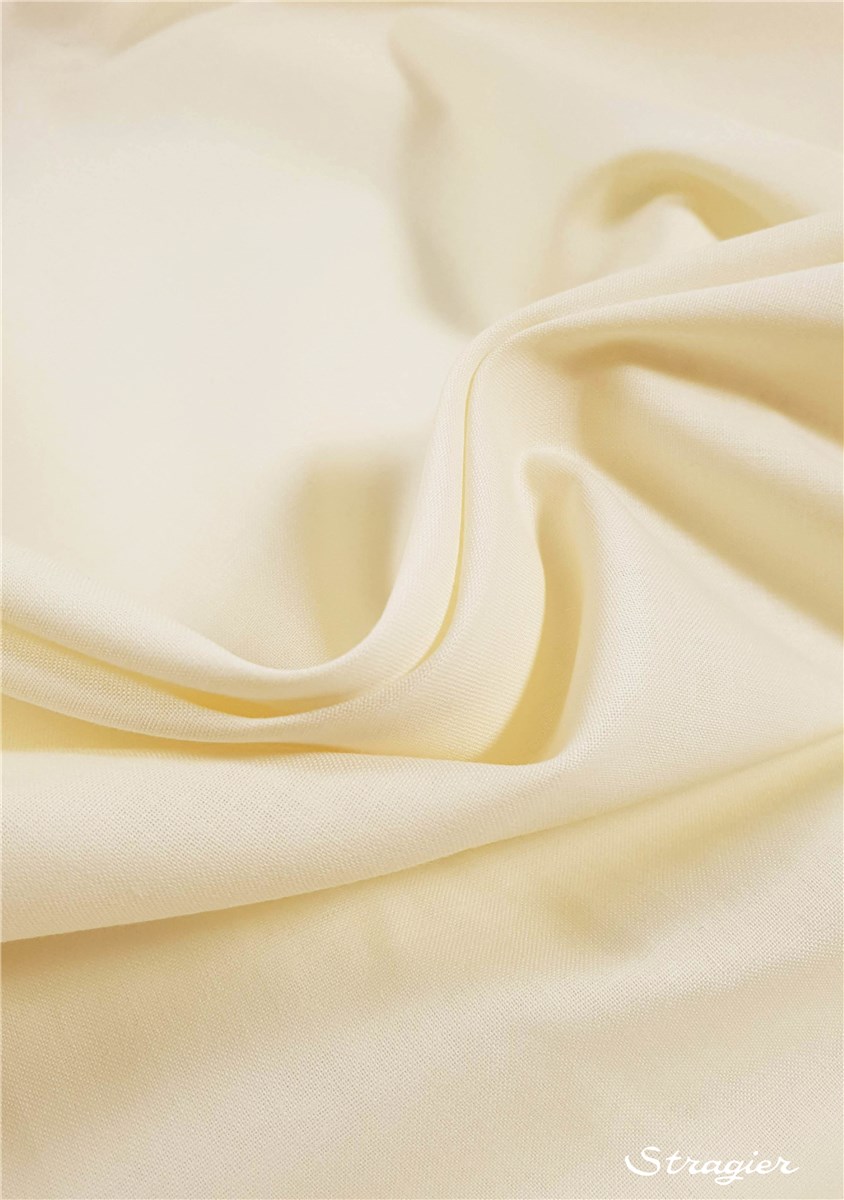 Pure Organic Cotton Poplin - uni - Crème