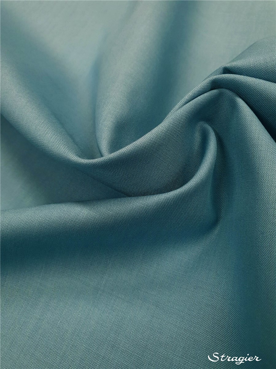 Popeline pur Coton BIO - uni - Bleu Orage