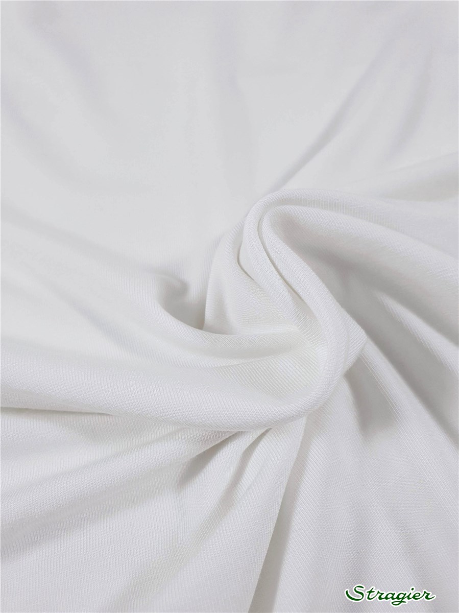 Jersey Bambou Super Soft - uni - Blanc 