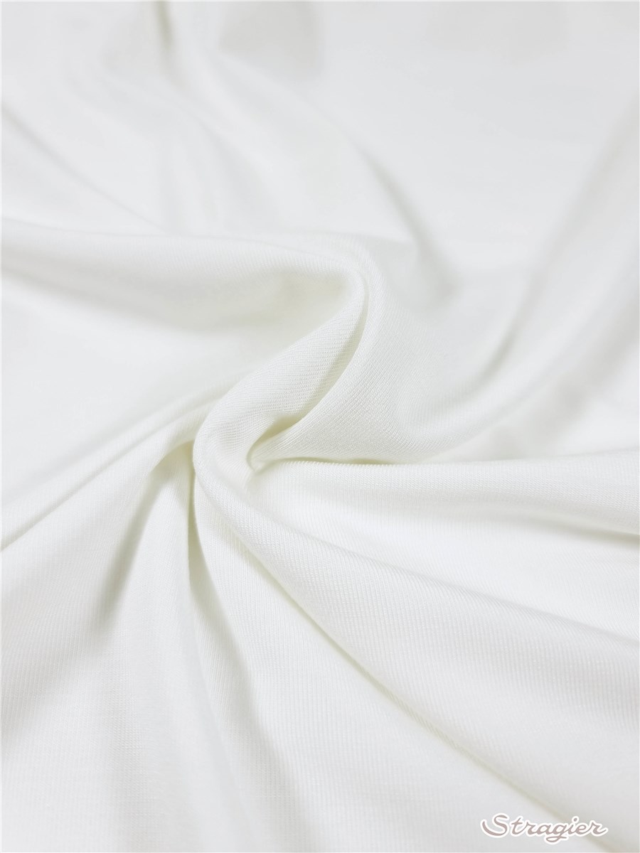 Jersey Bambou Super Soft - uni - Ivoire 
