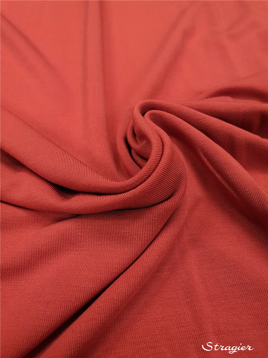 Jersey Bambou Super Soft - uni - Rose corail 