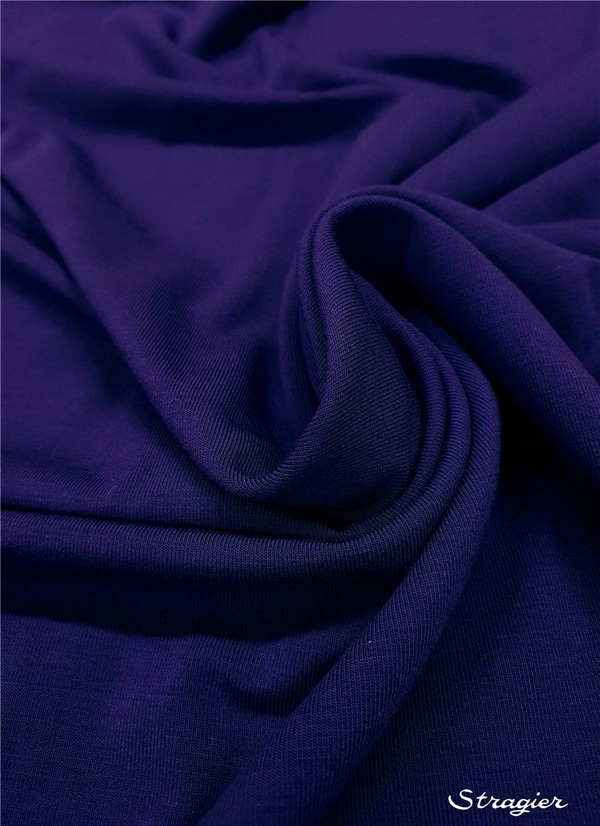Jersey - Bamboo - Super Soft - uni - Bleu Roi