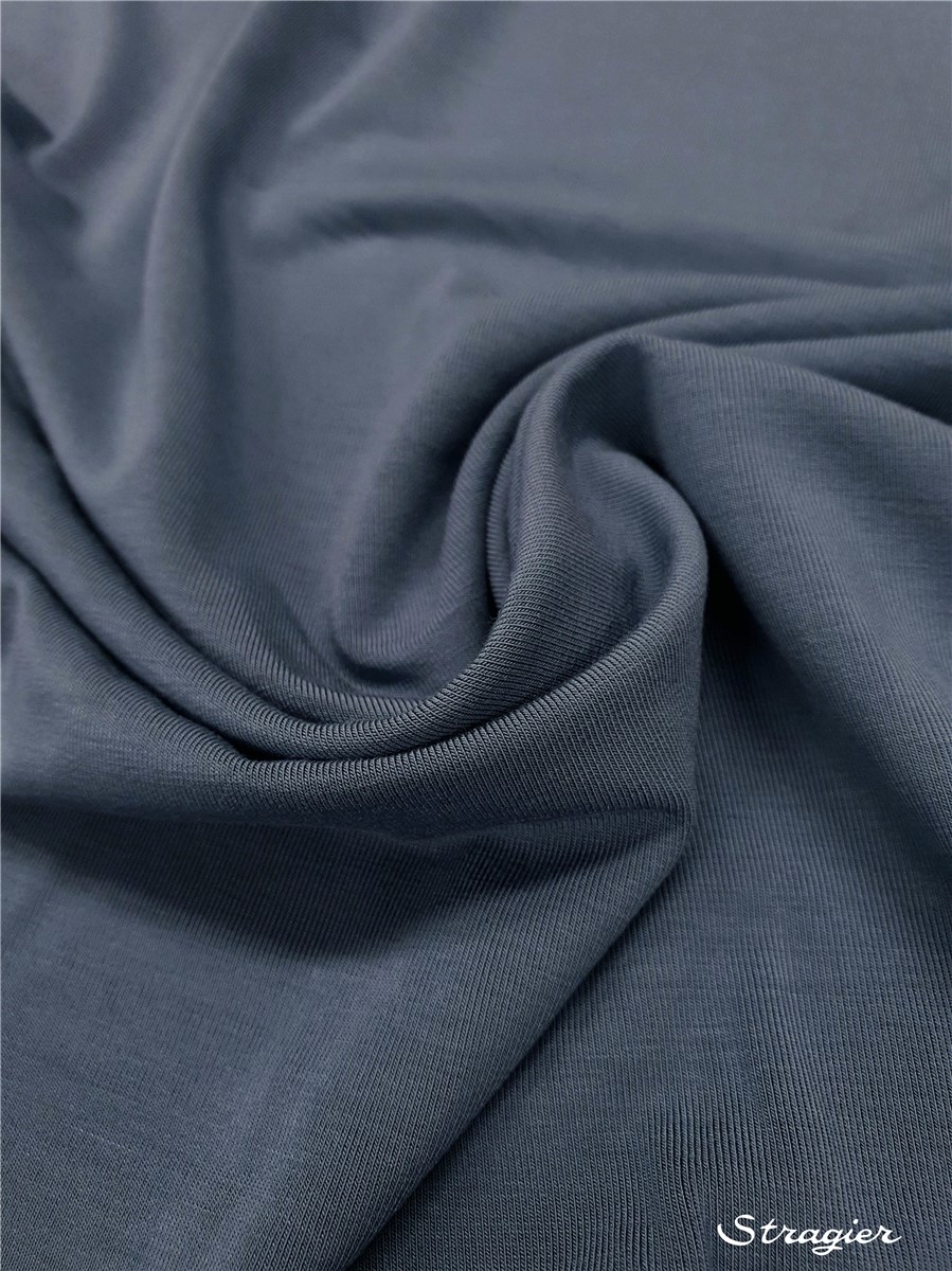 Jersey Bambou Super Soft - uni - Bleu nuage 