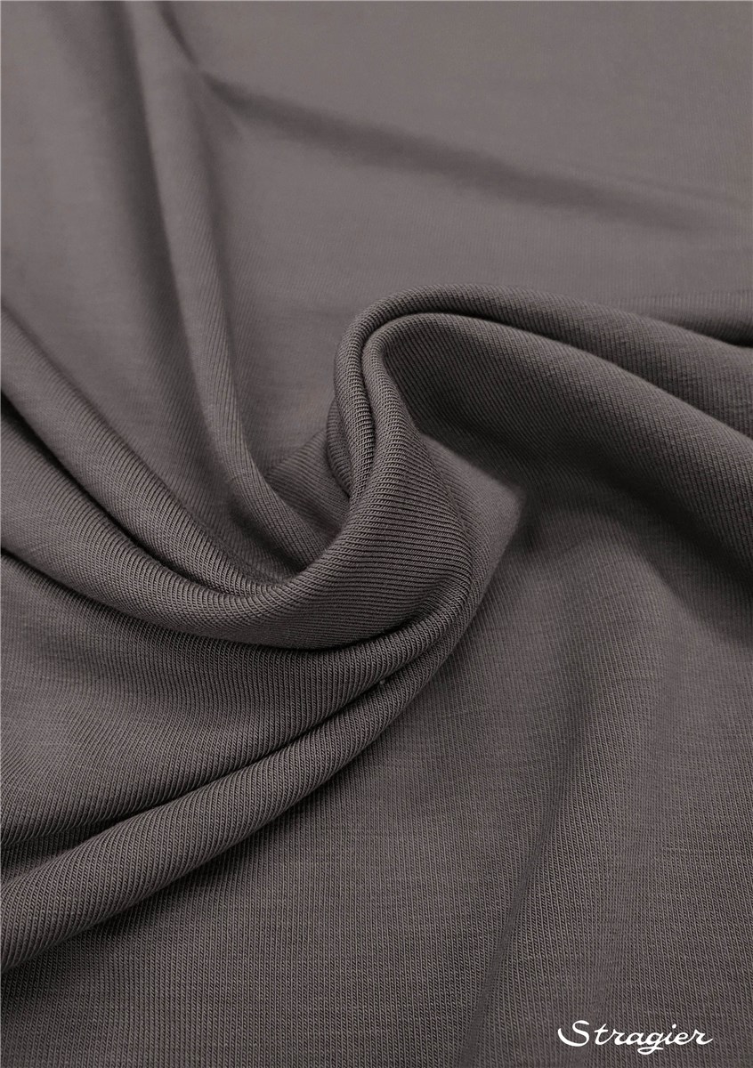 Jersey - Bamboo - Super Soft - uni - Graphite