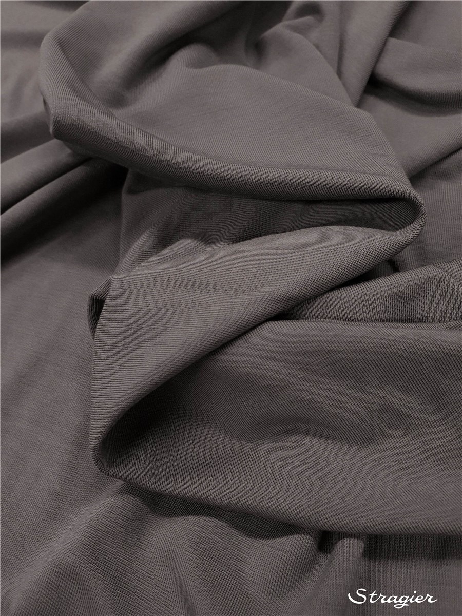 Jersey Bambou Super Soft - uni - Graphite
