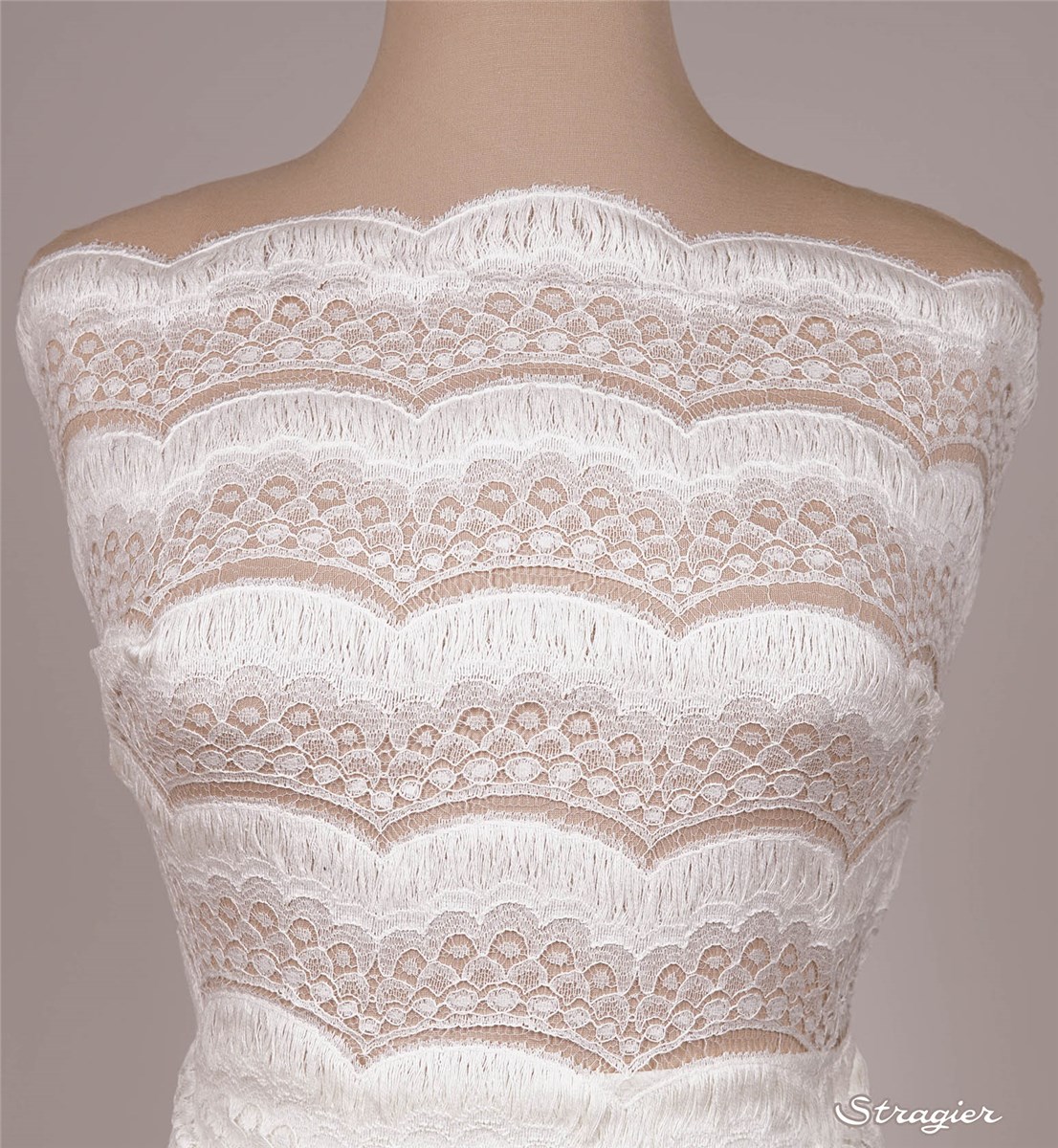 Dentelle de Calais - Yveline - Ivoire Stragier - 90 cm