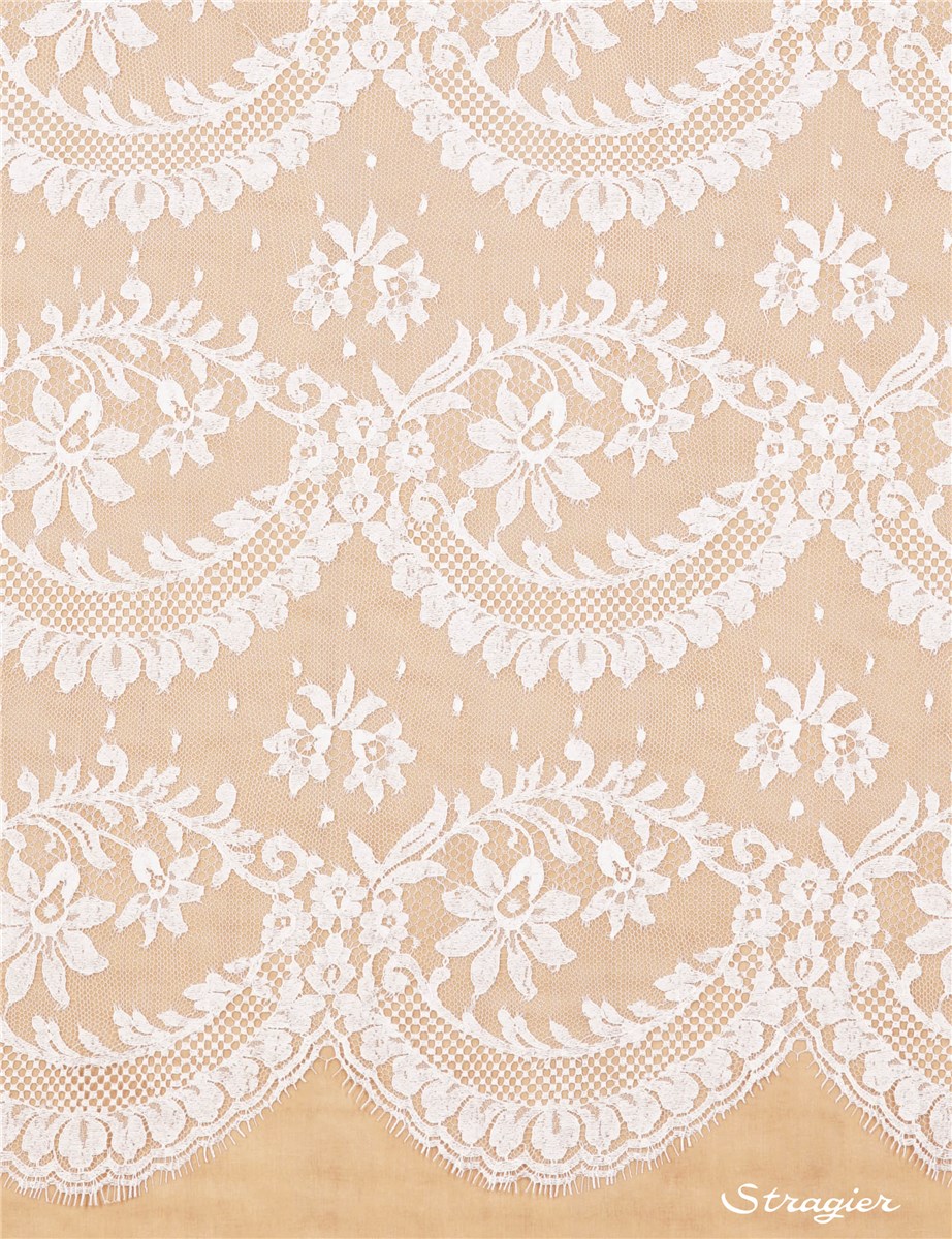 Dentelle de Calais - Arras - Ivoire clair Stragier - 90 cm