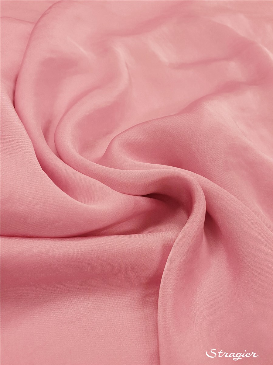 Satin Crepe washed - flowing - uni - Rose lilas