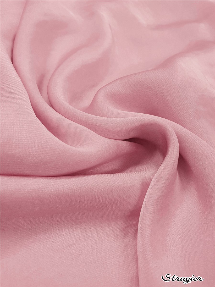 Satin Crepe washed - flowing - uni - Rose lilas