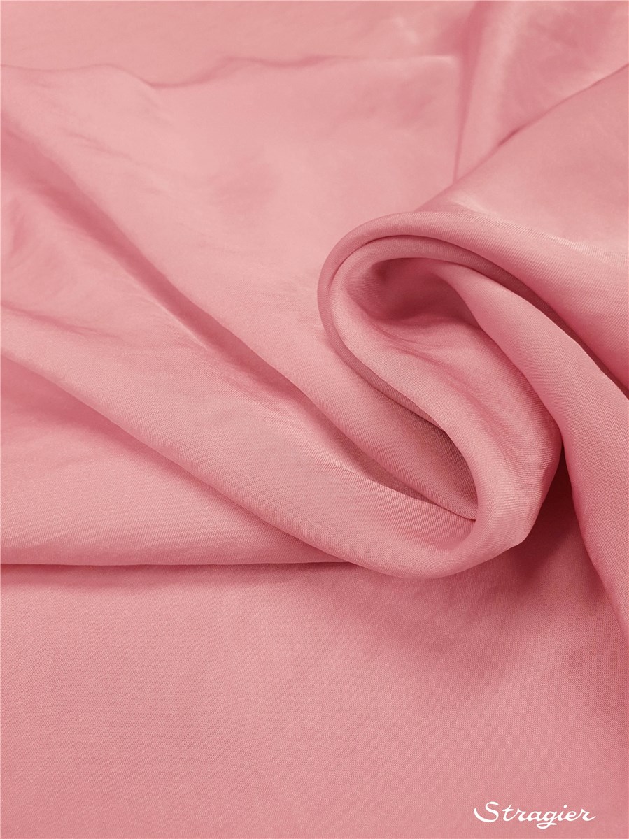 Crêpe Satin lavé - fluide - uni - Rose lilas