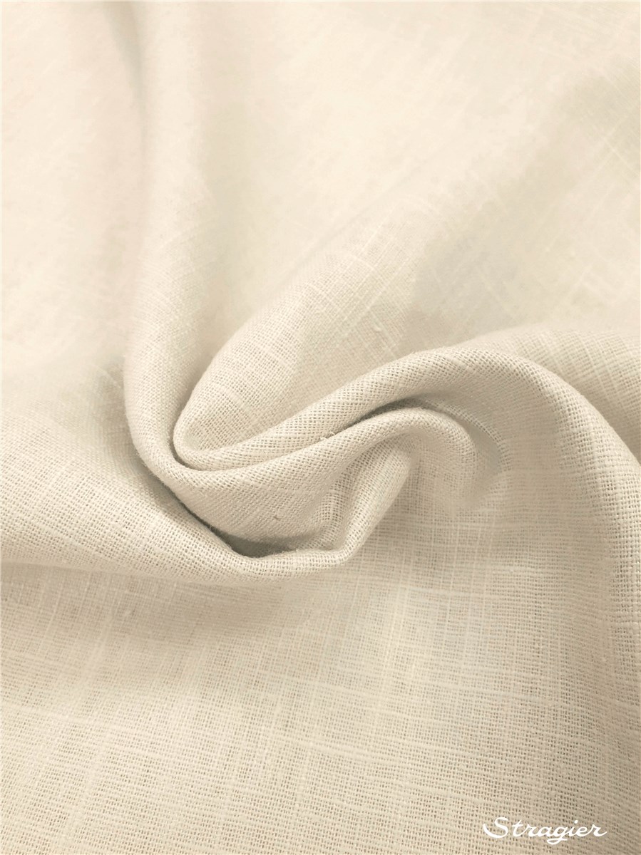 Pure Ramie Cloth - Plain - Craie