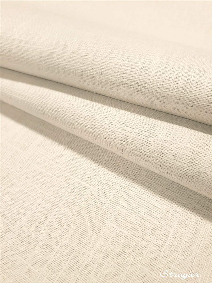 Toile pur Lin - Uni - Craie