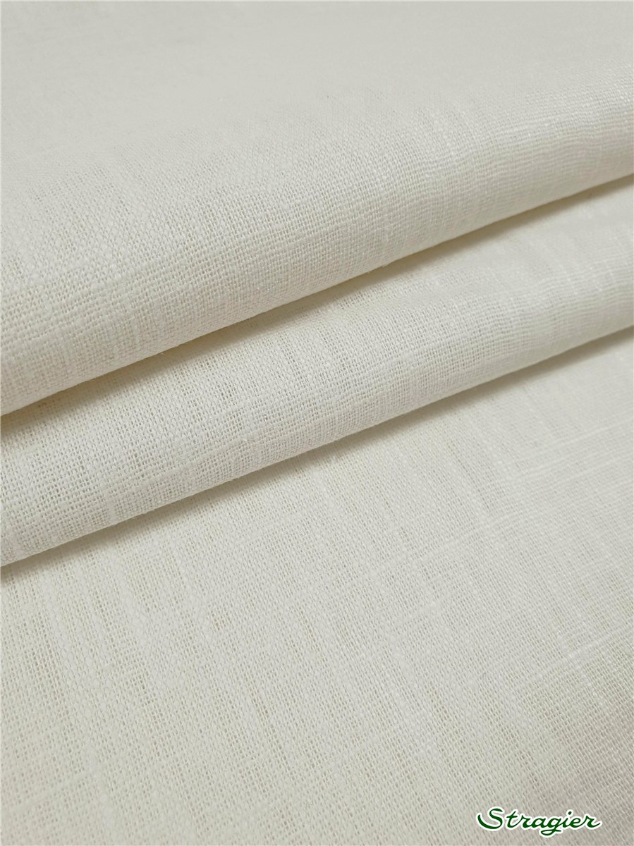 Toile pur Lin - Uni - Ivoire clair