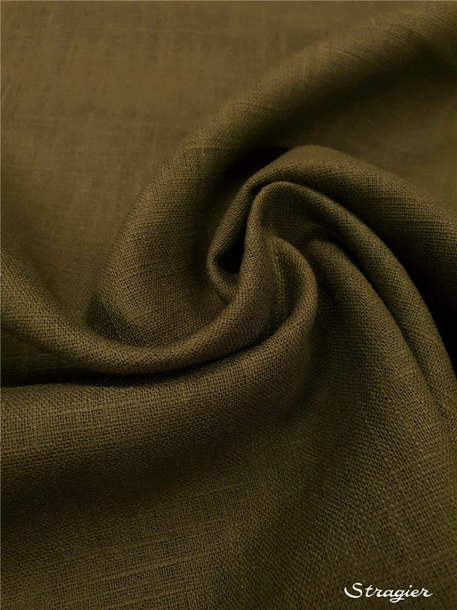 Pure Ramie Cloth - Plain - Kaki