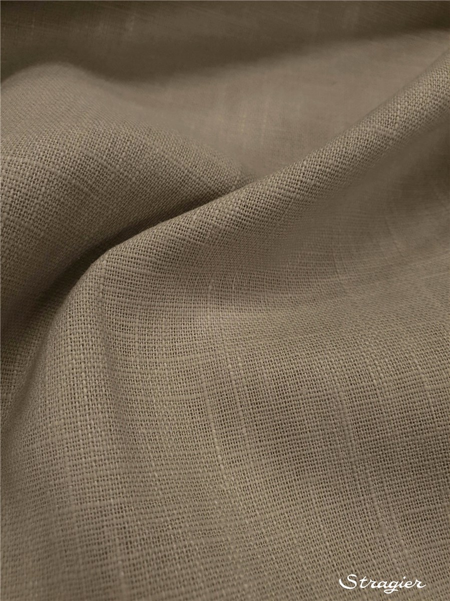 Toile pur Lin - Uni - Grège