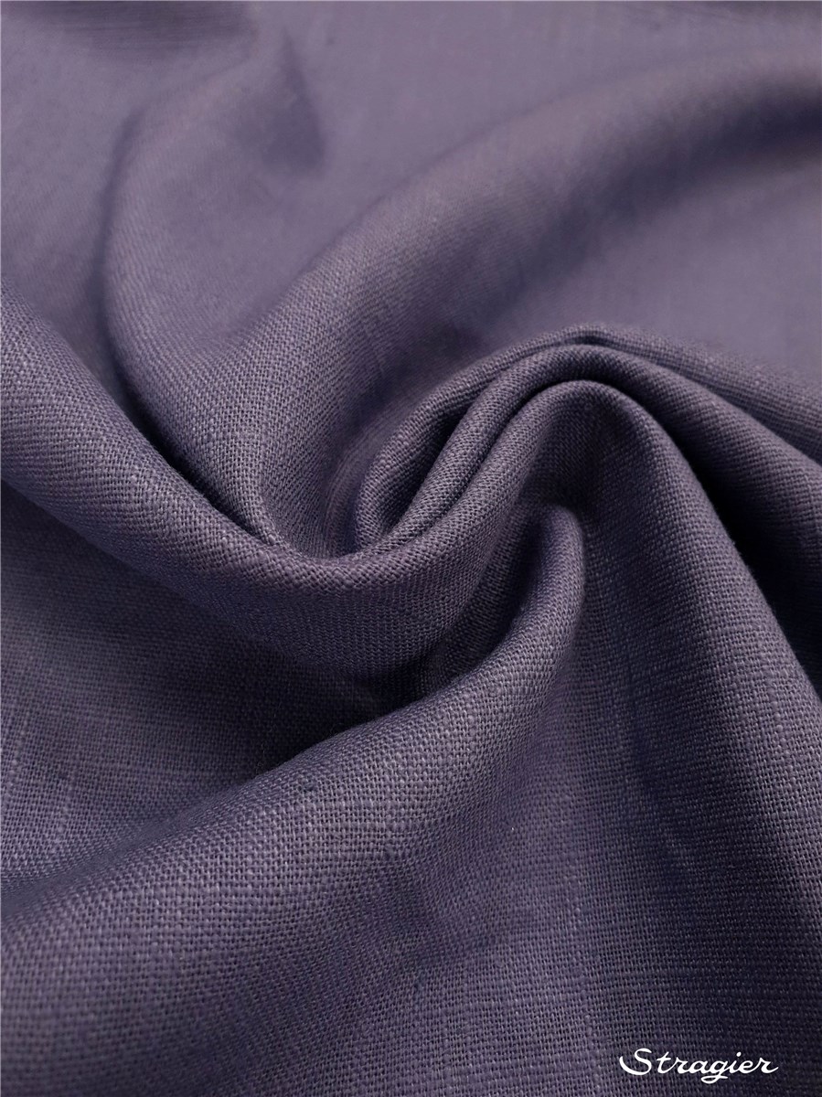 Pure Ramie Cloth - Plain - Bleu Gris Lavande
