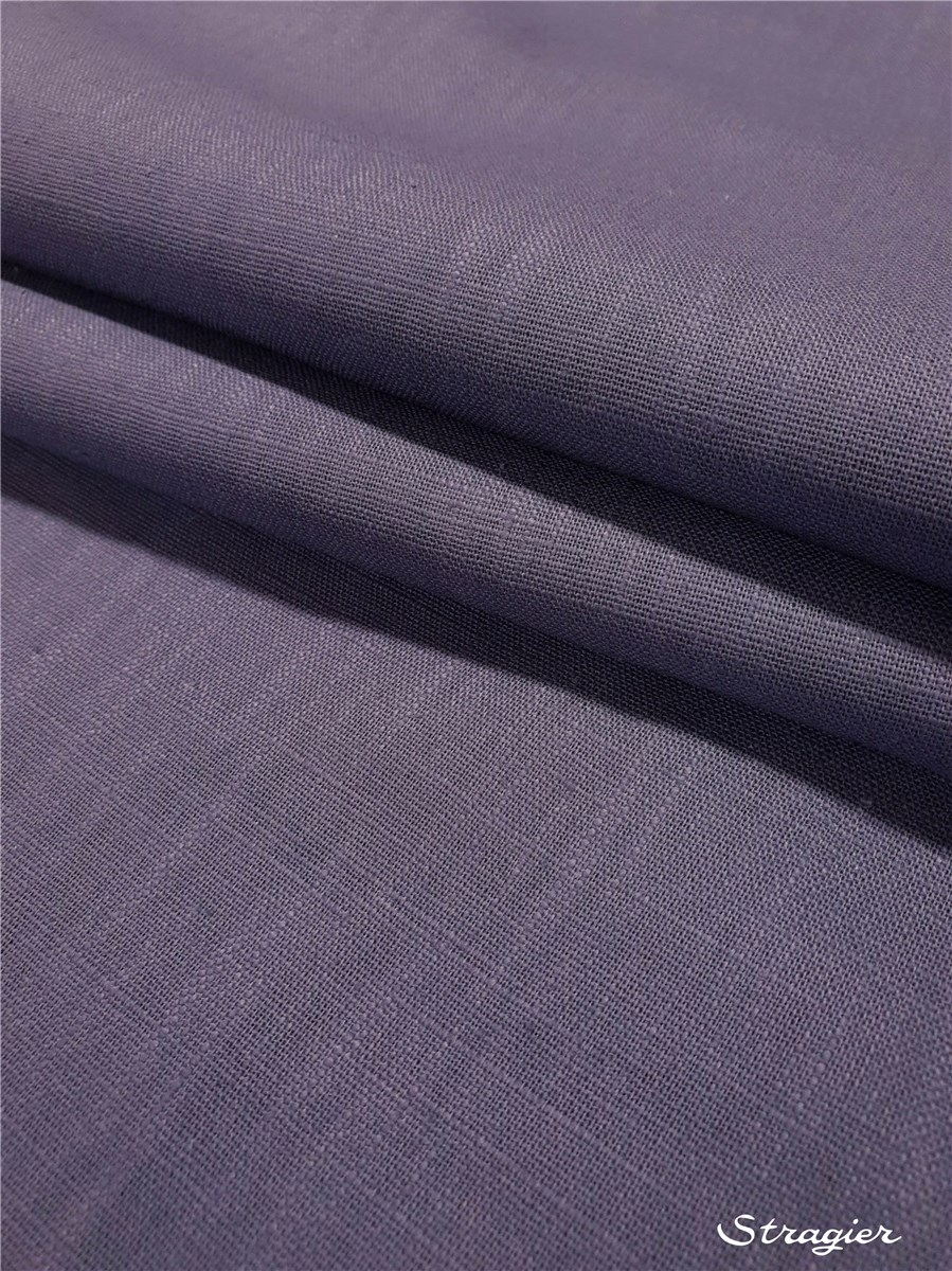 Pure Ramie Cloth - Plain - Bleu Gris Lavande