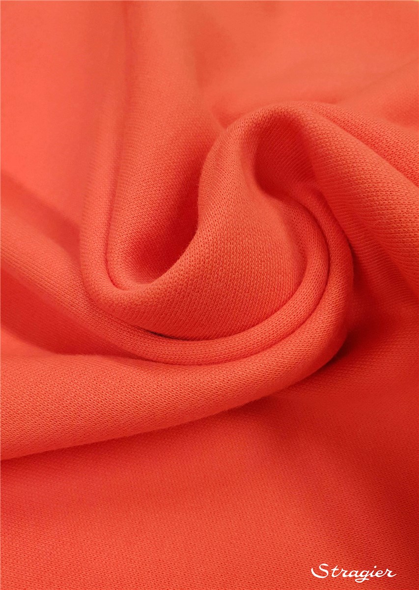 Tricot - Pur coton - UNE - uni - Corail
