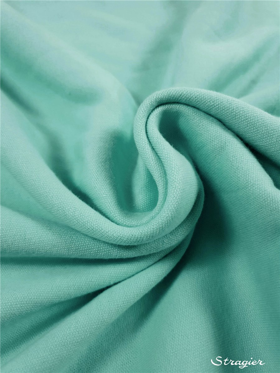 Pure Cotton - knitted - UNE - uni - Menthe bleue