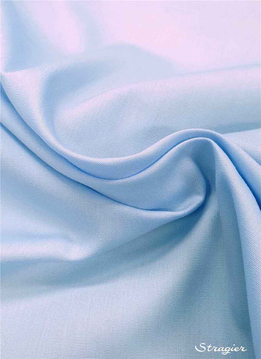 Poplin 59 threads/cm - Plain - Bleu Ciel