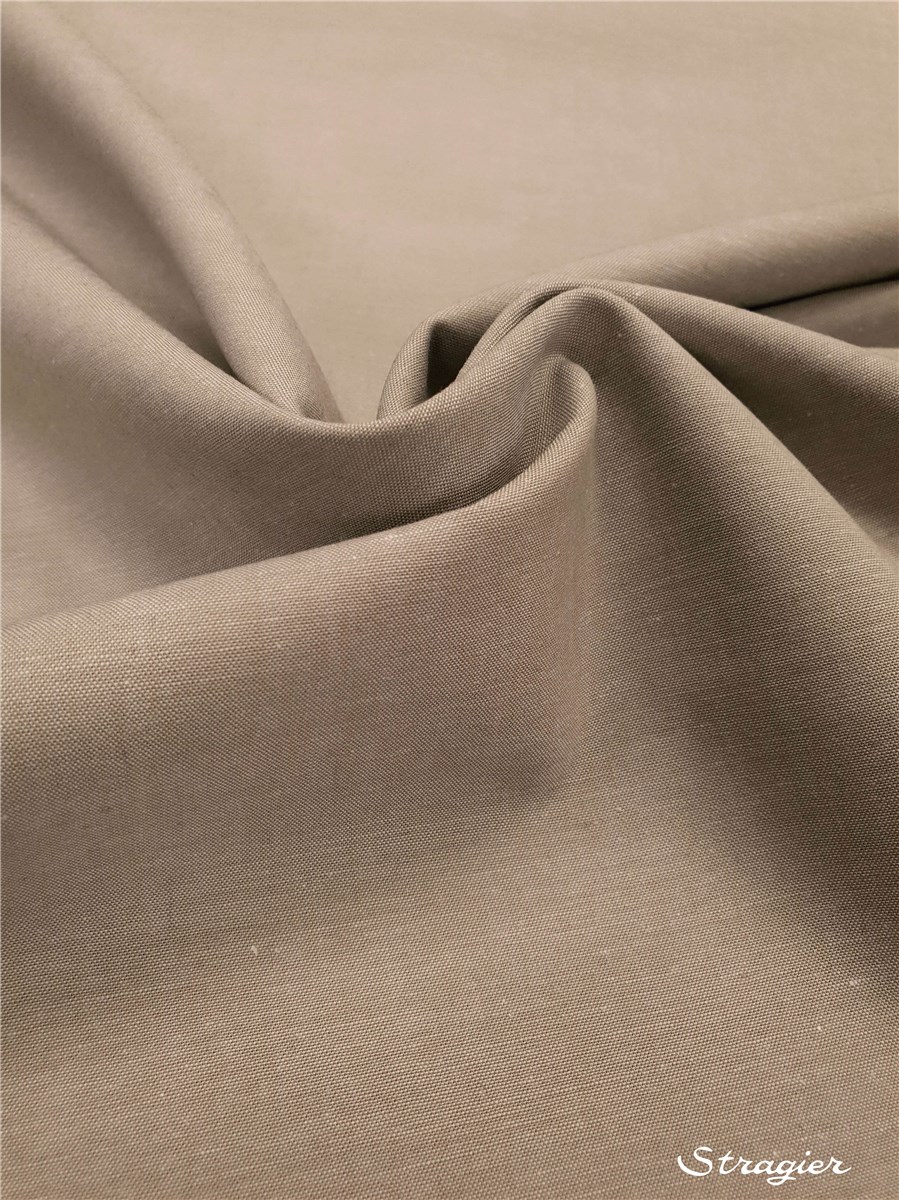 Popeline Pur Coton - Soft - uni - Beige-Blanc