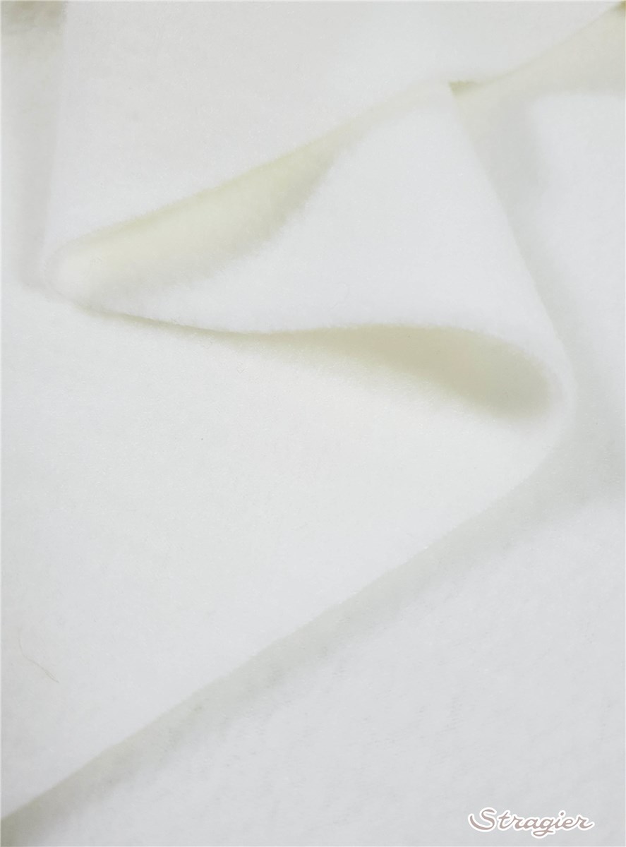 Molleton Polyester - Medium - uni - Ecru 