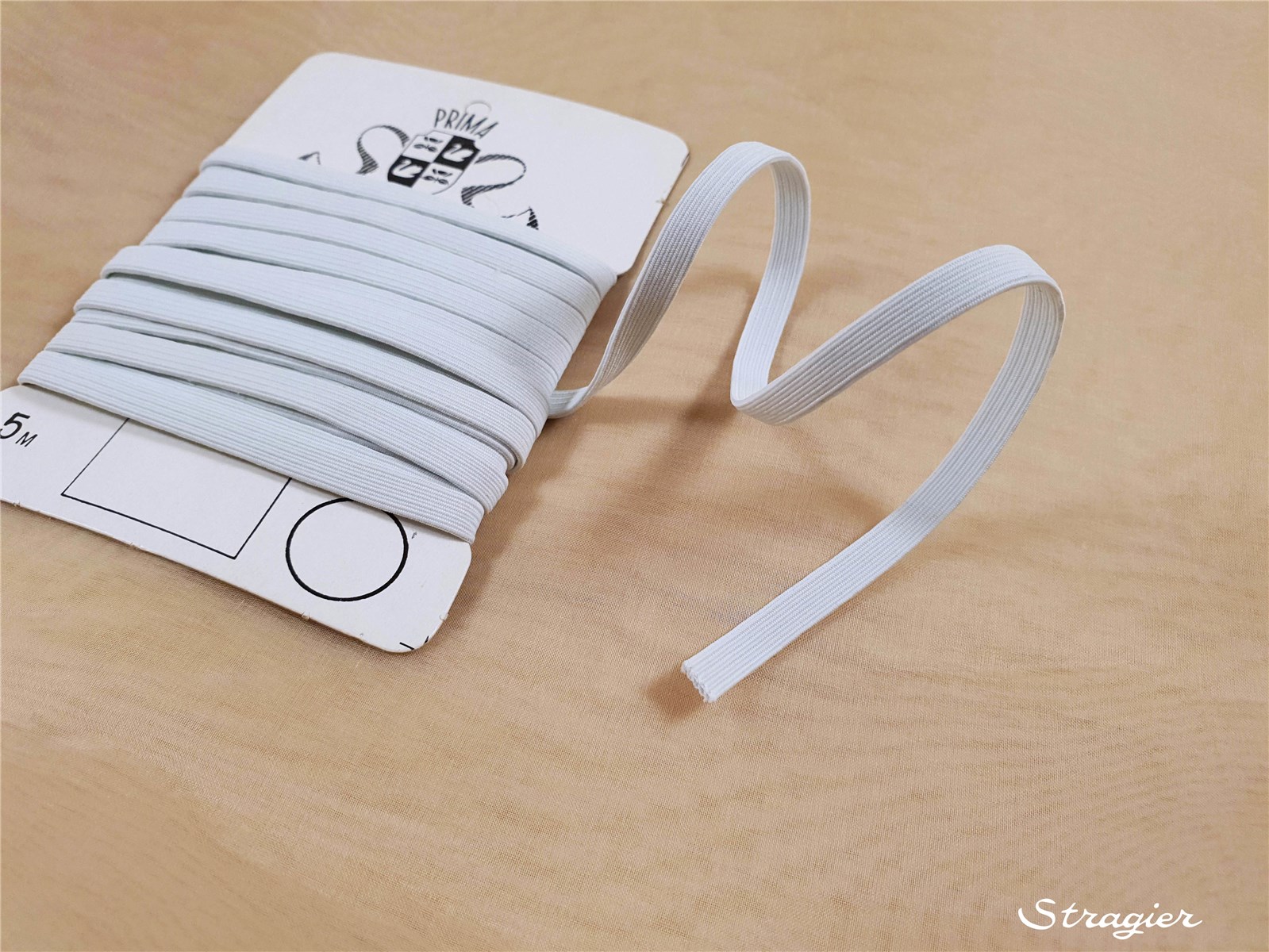 Elastique tissé tubulaire - 6,5 mm (épuisé, VOIR LES "70 0221")