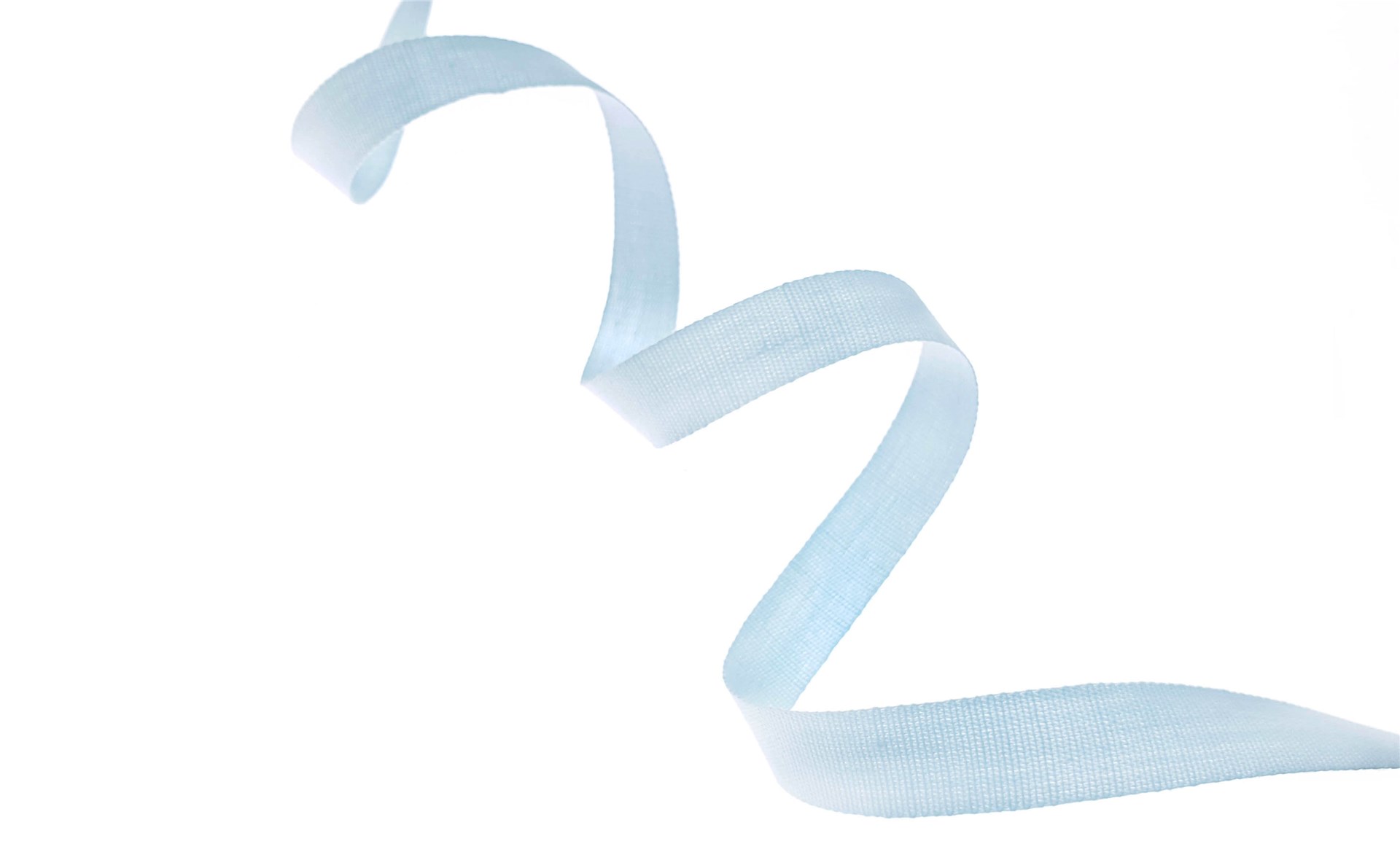 Ruban Coton - Bleu clair - 12 mm -par multiple de 145m