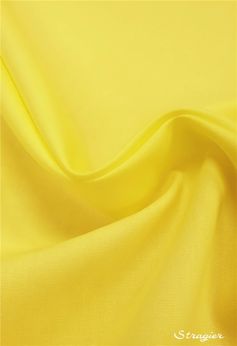 Poplin 59 threads/cm - Plain - Citron givré