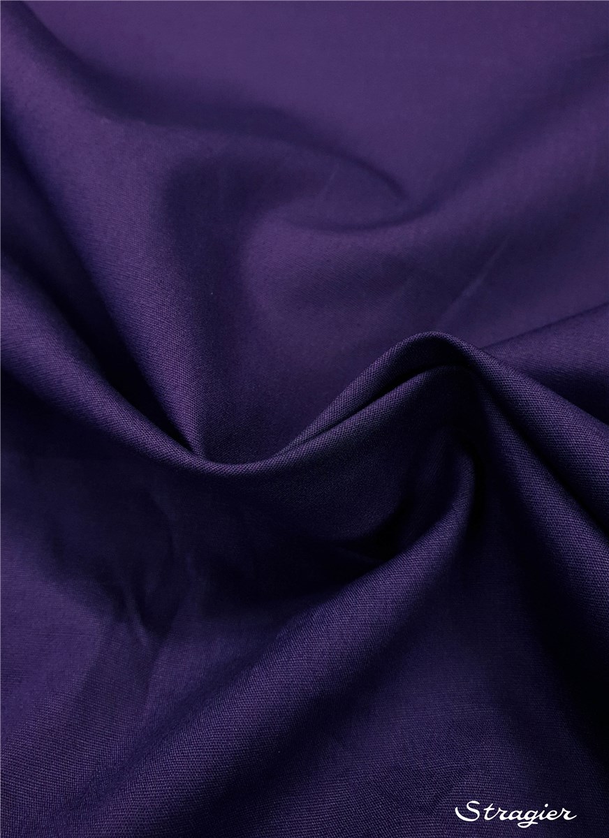Poplin 59 threads/cm - Plain - Myrtille