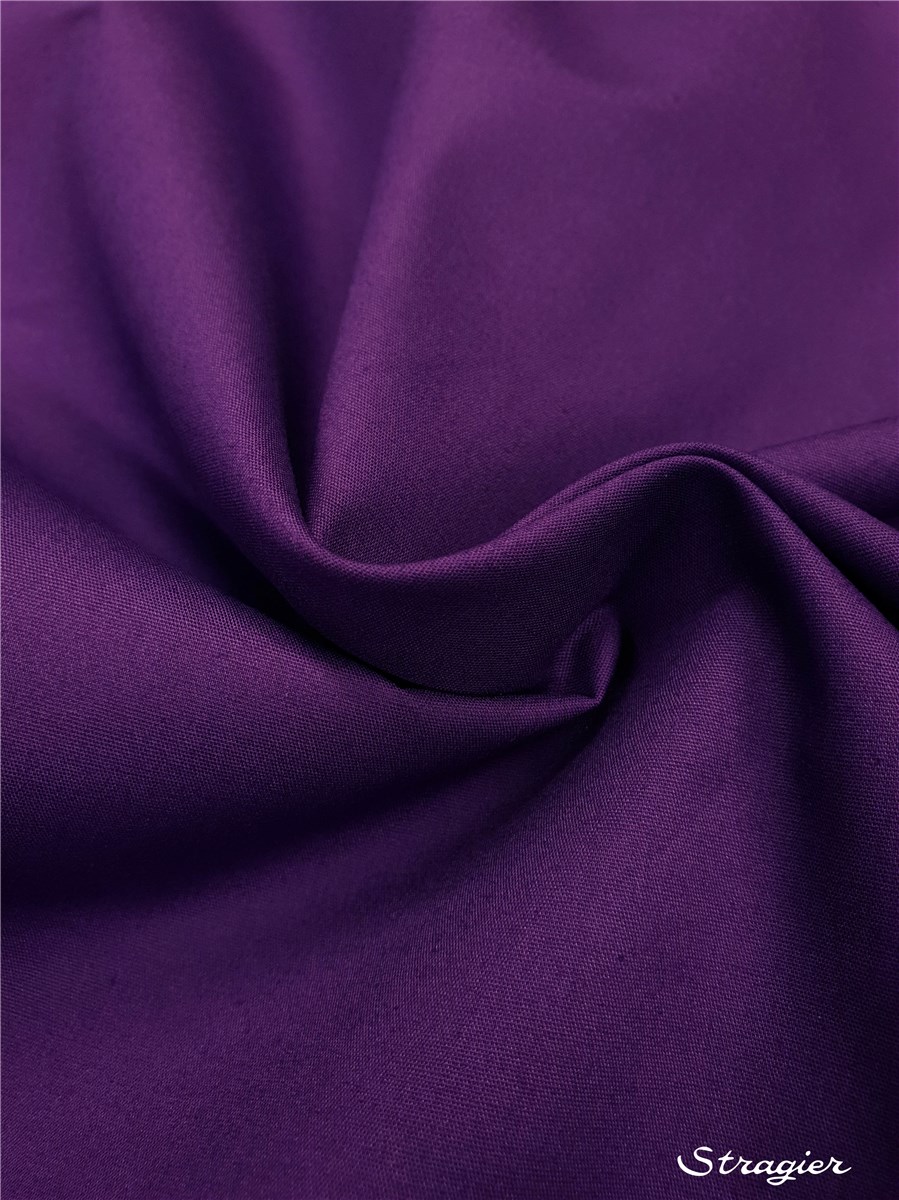 Poplin 59 threads/cm - Plain - Violet