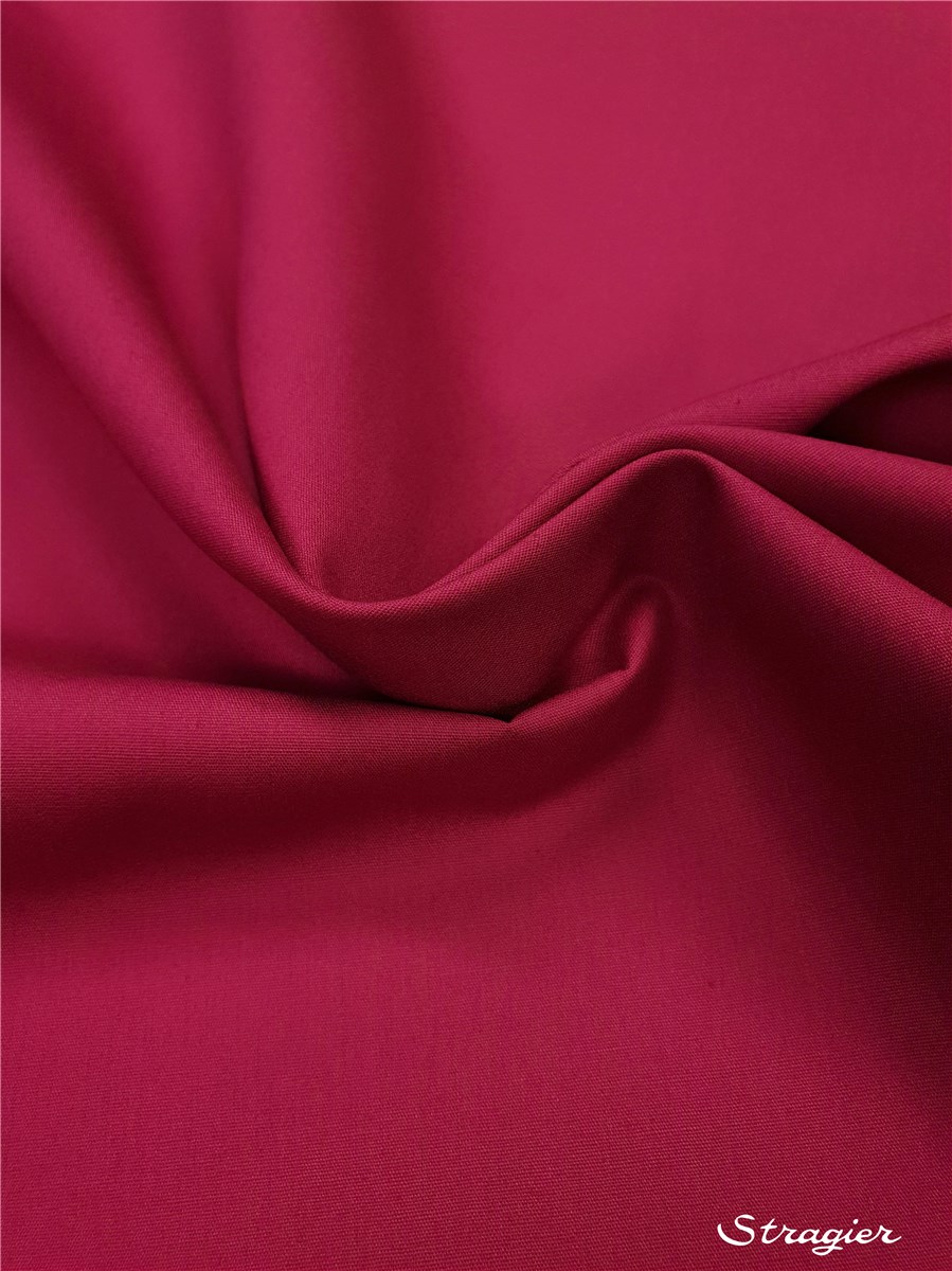 Popeline 59 fils/cm - Uni - Magenta