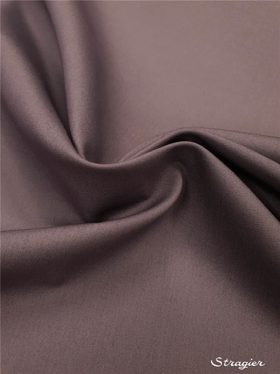 Poplin 59 threads/cm - Plain - Violette cendrée