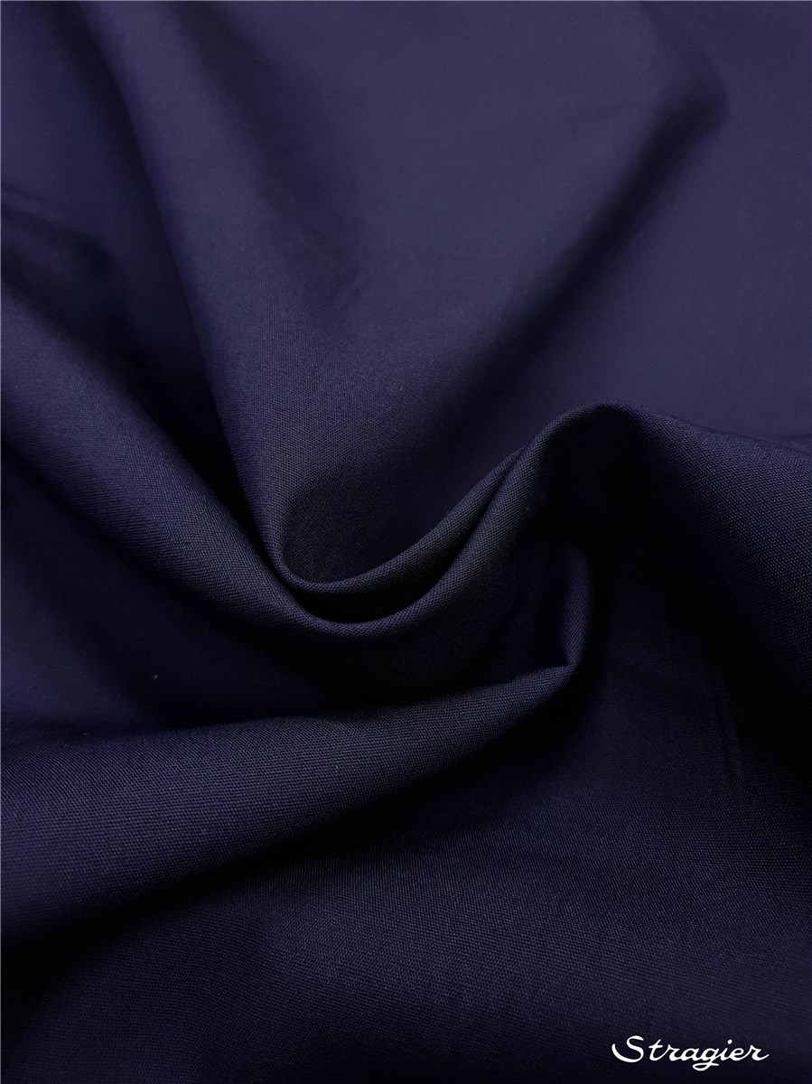 Poplin 59 threads/cm - Plain - Marine