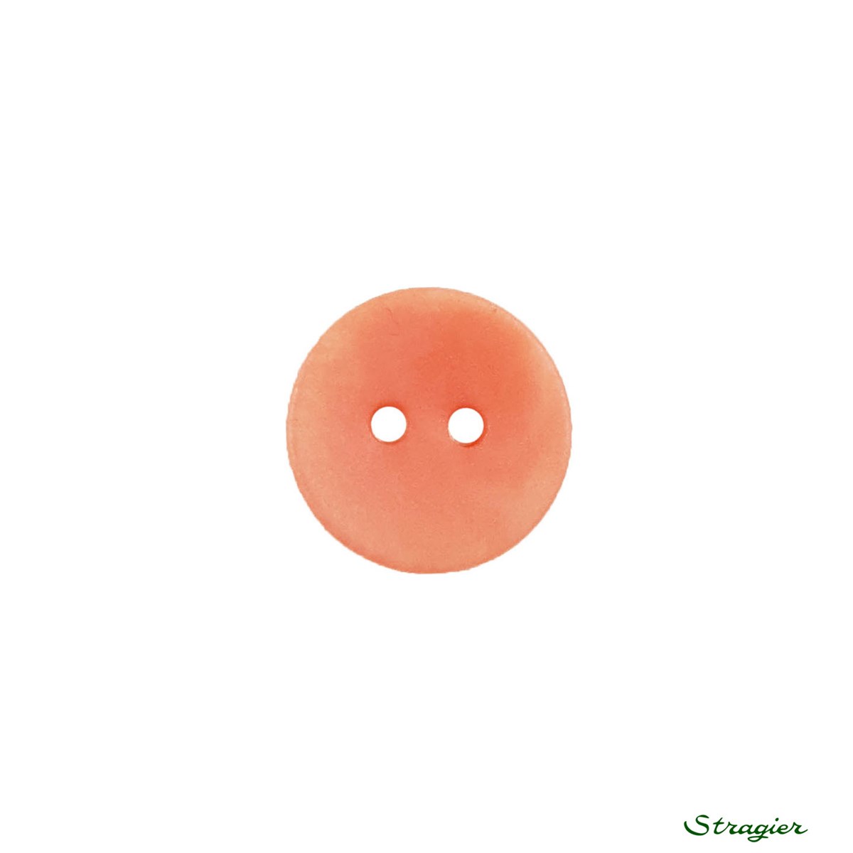 Ivory-Nut Buttons - 2 trous - Pêche - 12 mm