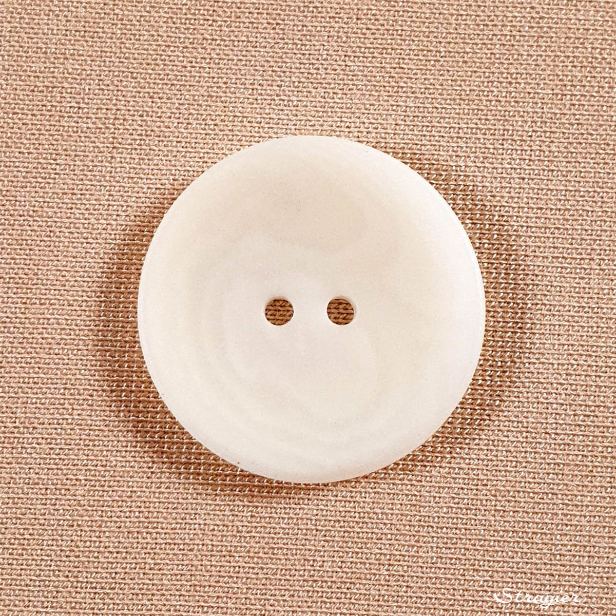 Boutons Corozo - 2 trous - Porcelaine - 20 mm