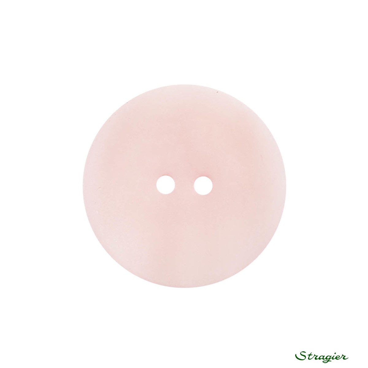 Boutons Corozo - 2 trous - Rose Perle - 20 mm
