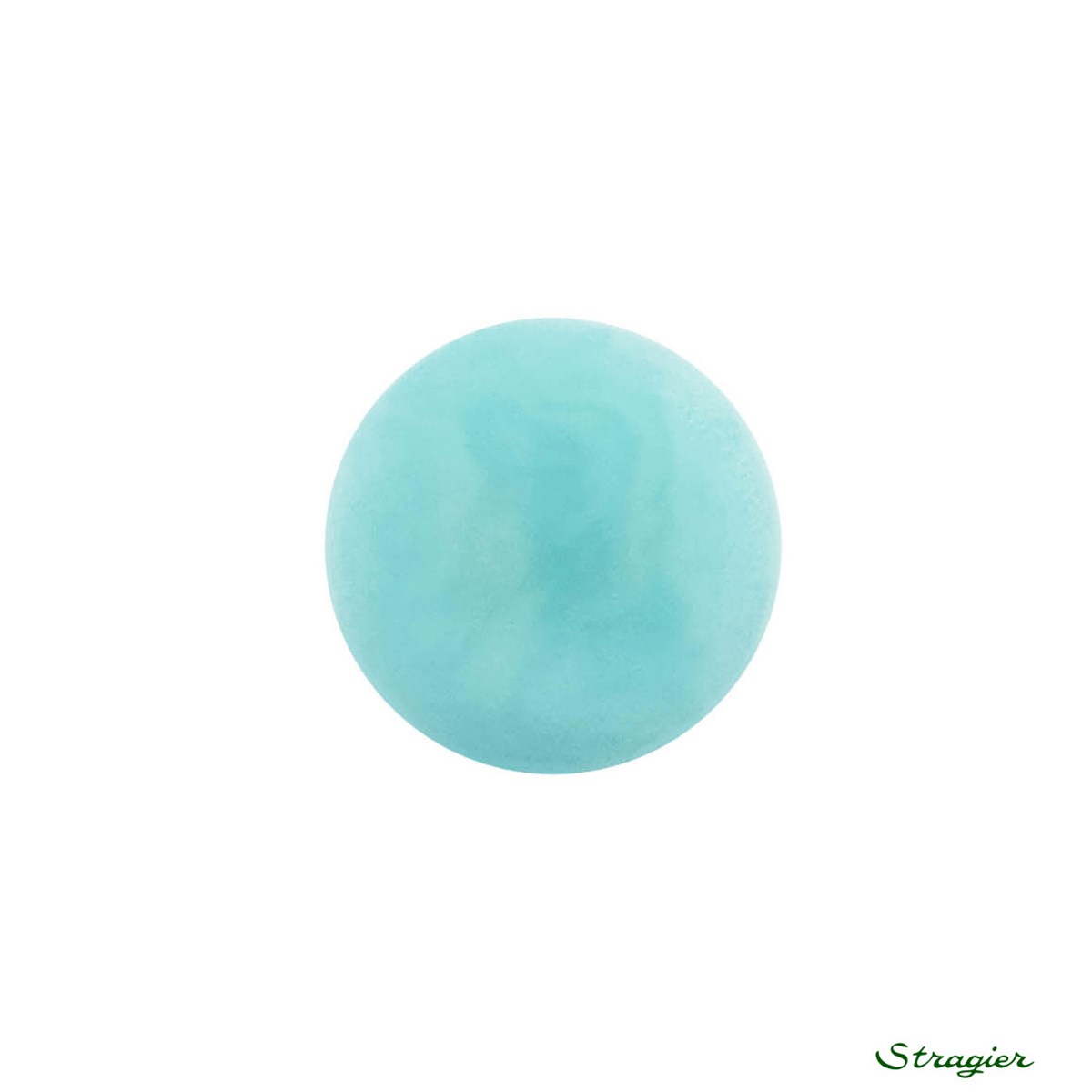 Ivory-Nut Buttons - à queue - Menthe bleue - 15 mm